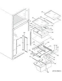 05 - Fresh Food Shelves parts for Ge Refrigerator GTS18KBMCRWW from AppliancePartsPros.com