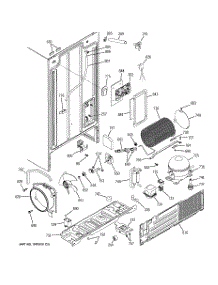 02 - Sealed System & Mother Board parts for Ge Refrigerator GSS25QFMDCC from AppliancePartsPros.com