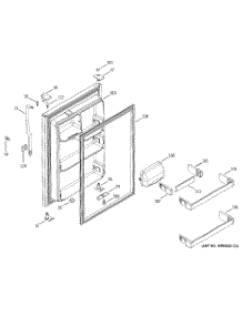 02 - Fresh Food Door parts for Ge Refrigerator STS18ICMCRWW from AppliancePartsPros.com
