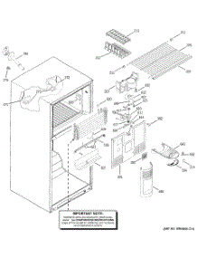 02 - Freezer Section parts for Ge Refrigerator GTS18IBMCRWW from AppliancePartsPros.com