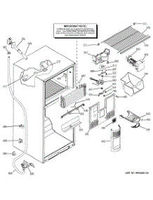 02 - Freezer Section parts for Ge Refrigerator GTS18ICMCRCC from AppliancePartsPros.com