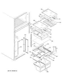 05 - Fresh Food Shelves parts for Ge Refrigerator ETS19XBMCRWW from AppliancePartsPros.com