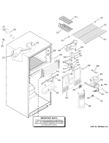 02 - Freezer Section parts for Ge Refrigerator GTS18KBMCRBB from AppliancePartsPros.com