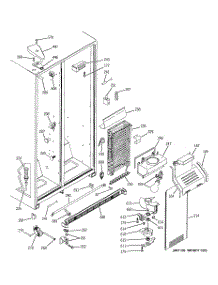 06 - Freezer Section parts for Ge Refrigerator GSS25JFMDWW from AppliancePartsPros.com