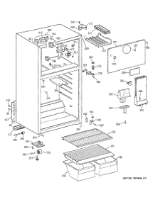 02 - Cabinet parts for Ge Refrigerator GTS16BBMDRWW from AppliancePartsPros.com