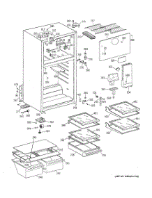 02 - Cabinet parts for Ge Refrigerator GTS16KBMDRWW from AppliancePartsPros.com