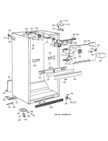 03 - Cabinet Parts parts for Ge Refrigerator TBH19PAXHRAA from AppliancePartsPros.com