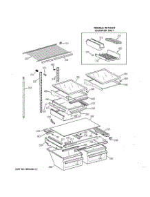 04 - Shelf Parts parts for Ge Refrigerator TBX22QIYDRWW from AppliancePartsPros.com