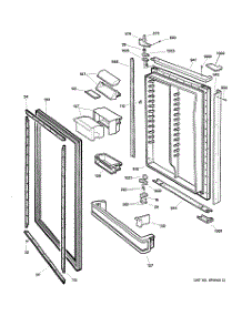 03 - Fresh Food Door parts for Ge Refrigerator PTI22MFMARBB from AppliancePartsPros.com
