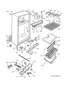 04 - Cabinet parts for Ge Refrigerator PTI22MBMARBB from AppliancePartsPros.com