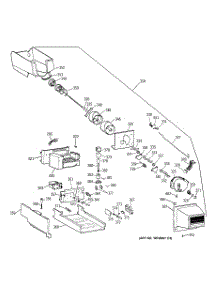 04 - Ice Maker & Dispenser parts for Ge Refrigerator TBX22PRYCRAA from AppliancePartsPros.com