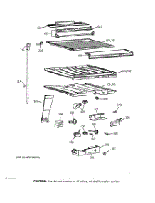 07 - Compartment Separator Parts parts for Ge Refrigerator TBX22PCSRRBB from AppliancePartsPros.com