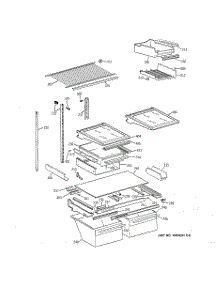04 - Shelf Parts parts for Ge Refrigerator TBX19PAXHRBB from AppliancePartsPros.com
