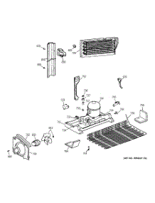 08 - Unit Parts parts for Ge Refrigerator TBX22PCSRRAA from AppliancePartsPros.com