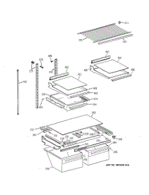 04 - Shelf Parts parts for Ge Refrigerator TBX21CIXBRAA from AppliancePartsPros.com