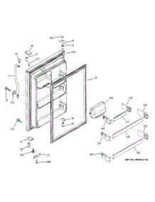 02 - Fresh Food Door parts for Ge Refrigerator STS22ICMBRWW from AppliancePartsPros.com