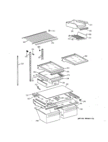 04 - Shelf Parts parts for Ge Refrigerator TBX18ZIXBRWW from AppliancePartsPros.com