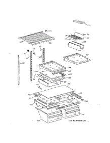 04 - Shelf Parts parts for Ge Refrigerator TBH18ZAXTRAA from AppliancePartsPros.com