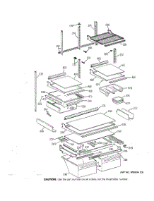 05 - Shelf Parts parts for Ge Refrigerator TBE22PCSRLWW from AppliancePartsPros.com