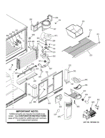 03 - Freezer Section parts for Ge Refrigerator GTS22KCMBRBB from AppliancePartsPros.com