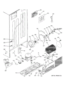 08 - Sealed System & Mother Board parts for Ge Refrigerator GTS22KCMBRBB from AppliancePartsPros.com