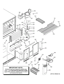 03 - Freezer Section parts for Ge Refrigerator GTS22IBMBRCC from AppliancePartsPros.com
