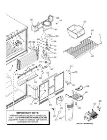 03 - Freezer Section parts for Ge Refrigerator GTS22ZCMBRWW from AppliancePartsPros.com