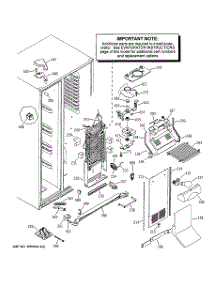 04 - Freezer Section parts for Ge Refrigerator PSS29NGNAWW from AppliancePartsPros.com