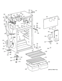 02 - Cabinet parts for Ge Refrigerator GTS17BCMDRAA from AppliancePartsPros.com
