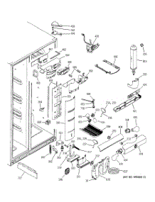08 - Fresh Food Section parts for Ge Refrigerator PCG23SJMAFBS from AppliancePartsPros.com