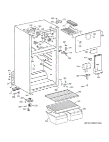 02 - Cabinet parts for Ge Refrigerator GTR17BBMDLWW from AppliancePartsPros.com
