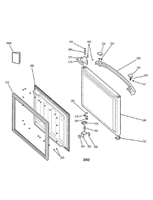 Freezer Door parts for Ge Refrigerator GBS18KBMWW from AppliancePartsPros.com