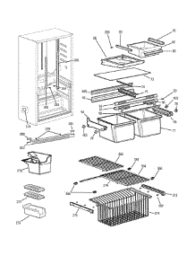 Shelves parts for Ge Refrigerator GBS18KBMCC from AppliancePartsPros.com