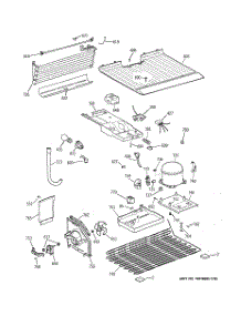 03 - Unit Parts parts for Ge Refrigerator GTS18EBMDRWW from AppliancePartsPros.com