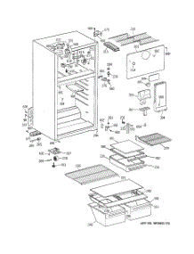 02 - Cabinet parts for Ge Refrigerator GTS18FBMDRWW from AppliancePartsPros.com