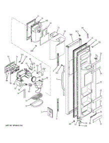 05 - Freezer Door parts for Ge Refrigerator GSS22JEMABB from AppliancePartsPros.com