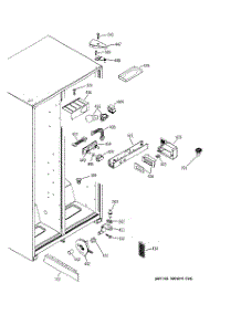 07 - Fresh Food Section parts for Ge Refrigerator GSA22KBMCFWW from AppliancePartsPros.com