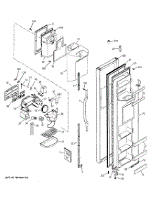 04 - Freezer Door parts for Ge Refrigerator GSG22KEMCFWW from AppliancePartsPros.com