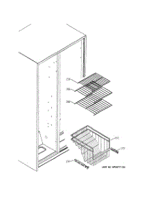 07 - Freezer Shelves parts for Ge Refrigerator GSG20IEMCFWW from AppliancePartsPros.com