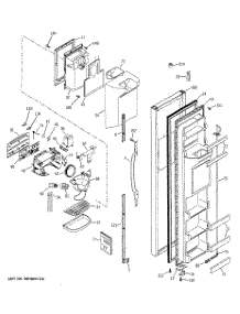 04 - Freezer Door parts for Ge Refrigerator GSG25IEMCFWW from AppliancePartsPros.com