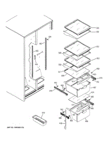 10 - Fresh Food Shelves parts for Ge Refrigerator GSG25IEMCFWW from AppliancePartsPros.com
