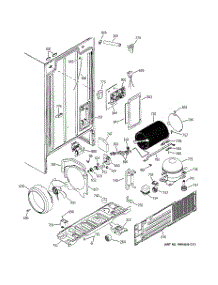 02 - Sealed System & Mother Board parts for Ge Refrigerator GSS25WGMCBB from AppliancePartsPros.com