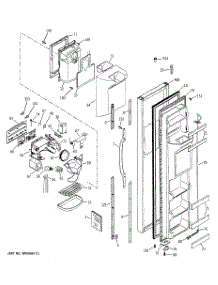 04 - Freezer Door parts for Ge Refrigerator PSG22MIMCFBB from AppliancePartsPros.com