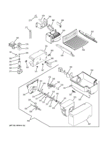 08 - Ice Maker & Dispenser parts for Ge Refrigerator GSS25WGMCWW from AppliancePartsPros.com