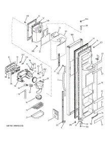 04 - Freezer Door parts for Ge Refrigerator GST20IEMCCC from AppliancePartsPros.com