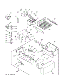 08 - Ice Maker & Dispenser parts for Ge Refrigerator GST20IEMCCC from AppliancePartsPros.com