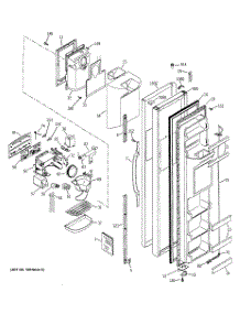 04 - Freezer Door parts for Ge Refrigerator GSS22SGMCBS from AppliancePartsPros.com