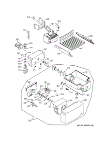 08 - Ice Maker & Dispenser parts for Ge Refrigerator GSS25QFMCBB from AppliancePartsPros.com
