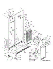 06 - Freezer Section parts for Ge Refrigerator GSS25QFMCCC from AppliancePartsPros.com