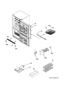 02 - Door Handles & Accessories parts for Ge Refrigerator PDS21SBMABS from AppliancePartsPros.com
